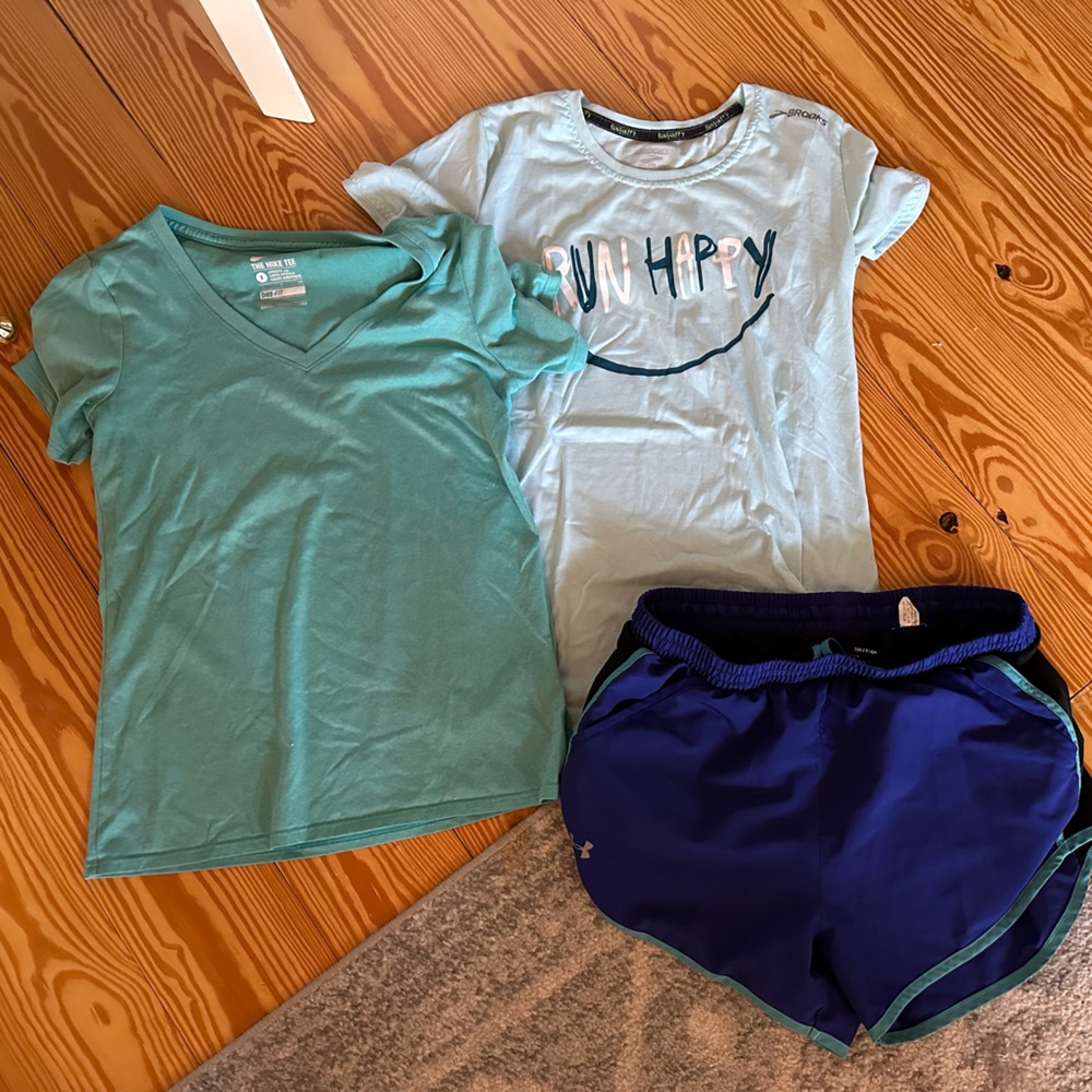 Bundle of Nike and Brooks Small Running Clothes